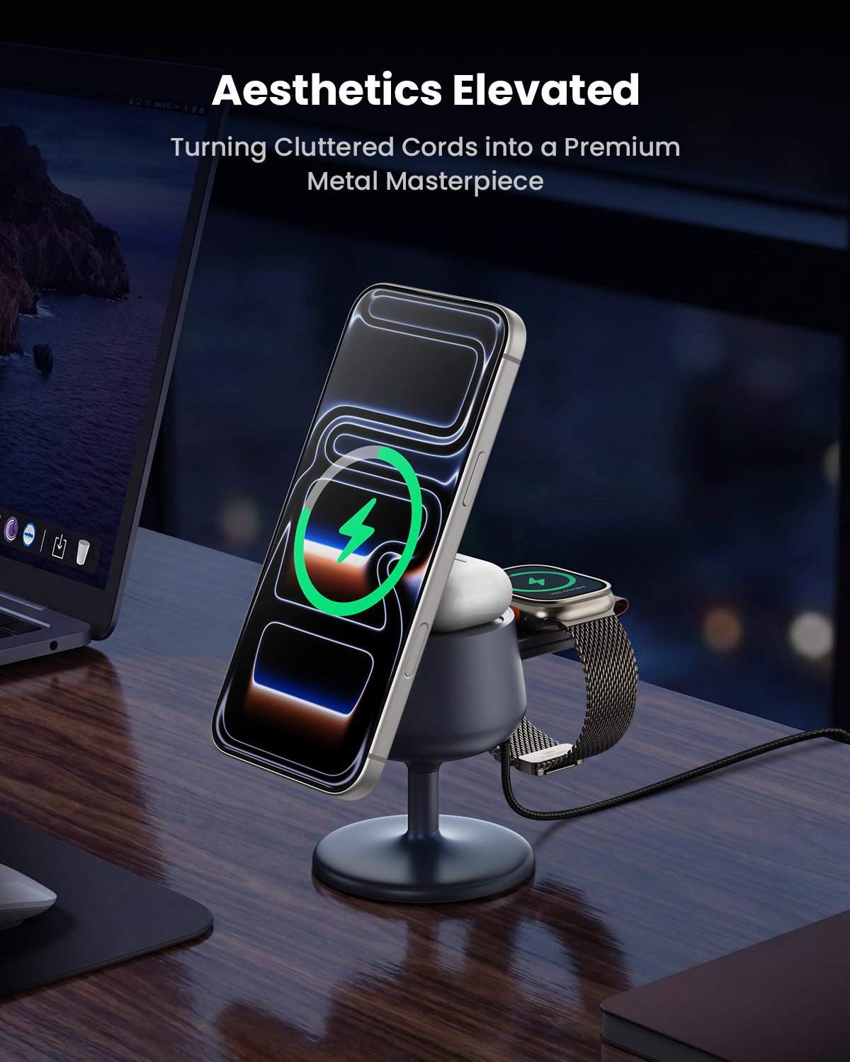 GEEKERA 25W Qi2.2 Magnetic Wireless Charger for Apple Devices
