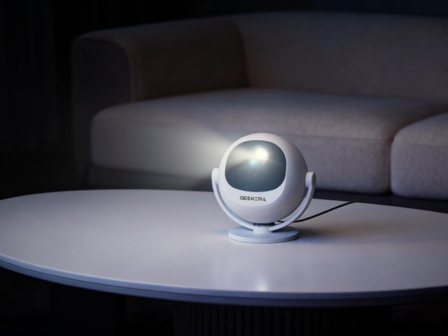 Mini Projector with WiFi 6 and Bluetooth, Portable Movie Projector, 4K Support