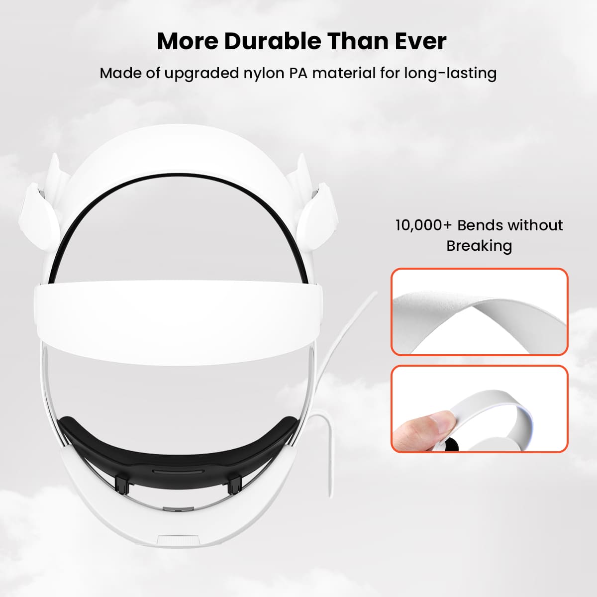 GEEKERA Apple Vision Pro Head Strap, adjustable, soft, lightweight, pressure-free