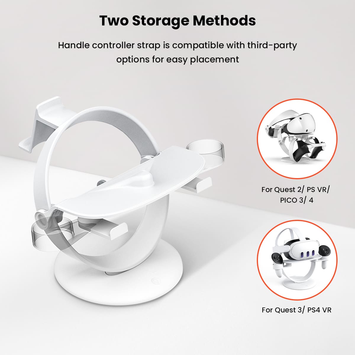 GEEKERA Headset Stand, for Apple Vision Pro, PS VR2, Quest 3/2 Pro, HTC Vive, Valve Index, Pico 3/4