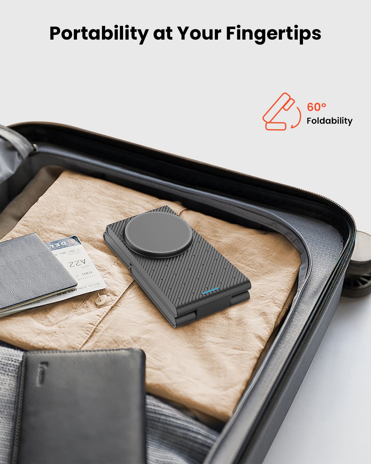 GEEKERA 3-in-1 Magsafe Charger, Foldable, for iPhone, Apple Watch, AirPods