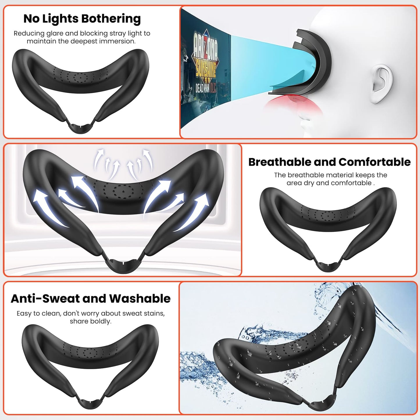GEEKERA Quest 3 Head Strap, adjustable, lightweight, pressure - free, with free face pad