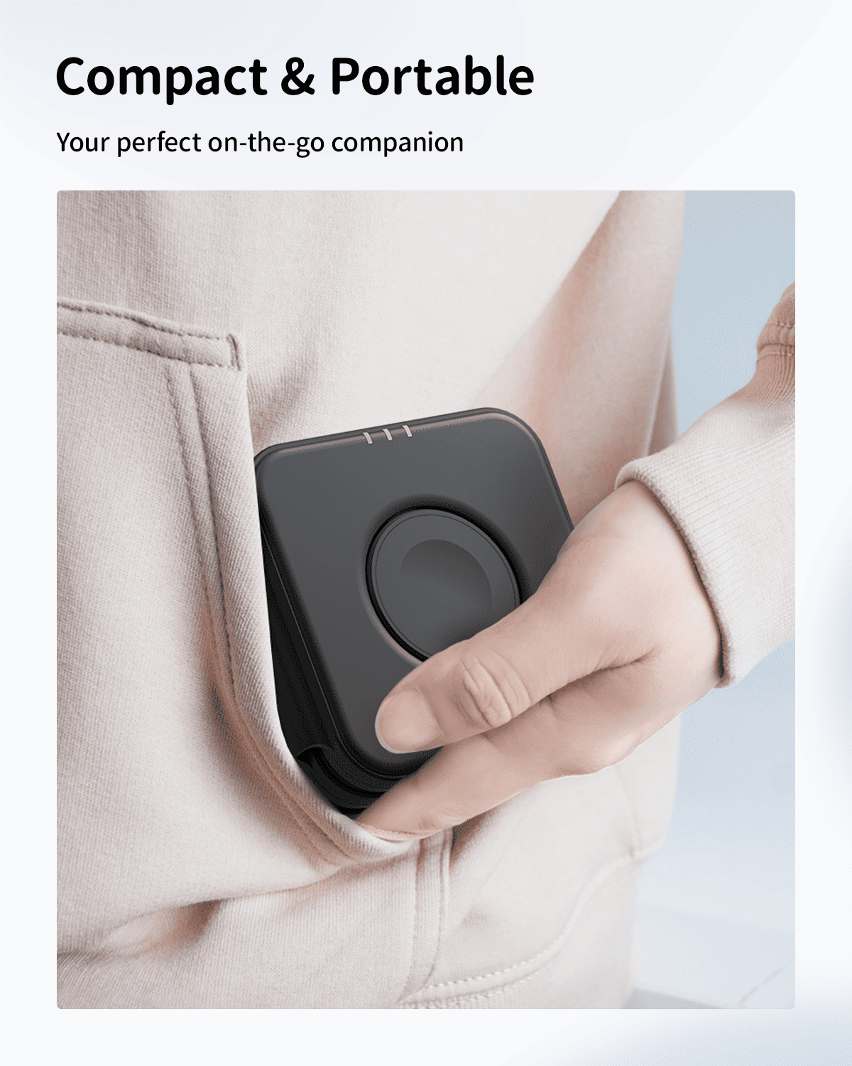 GEEKERA 3-in-1 Magnetic Charger, for iPhone, Apple Watch, AirPods