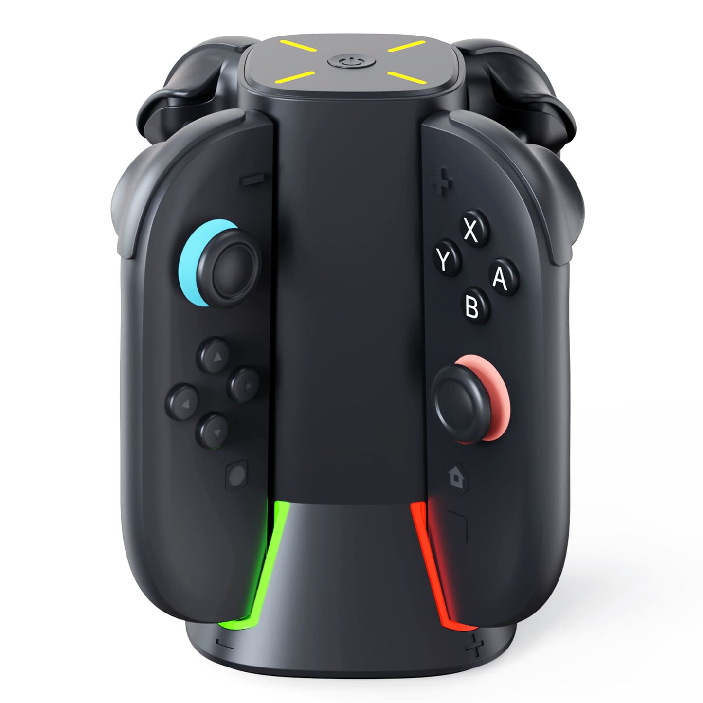 GEEKERA Switch 2 Charging Dock - 4-in-1 JoyCon Charger with RGB Lights