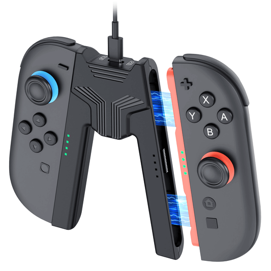 GEEKERA Switch 2 Charging Grip - 2-in-1 Controller with USB-C