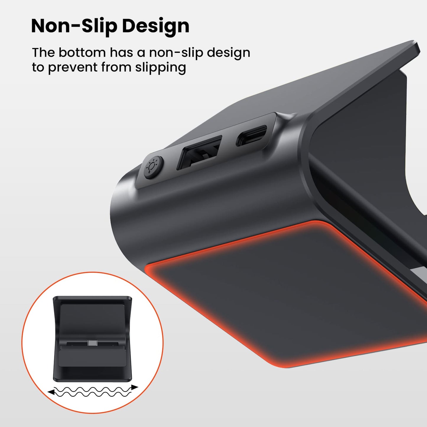 GEEKERA Switch 2 Charging Dock with RGB Lights & Type-C Cable – Portable Charger & Accessory