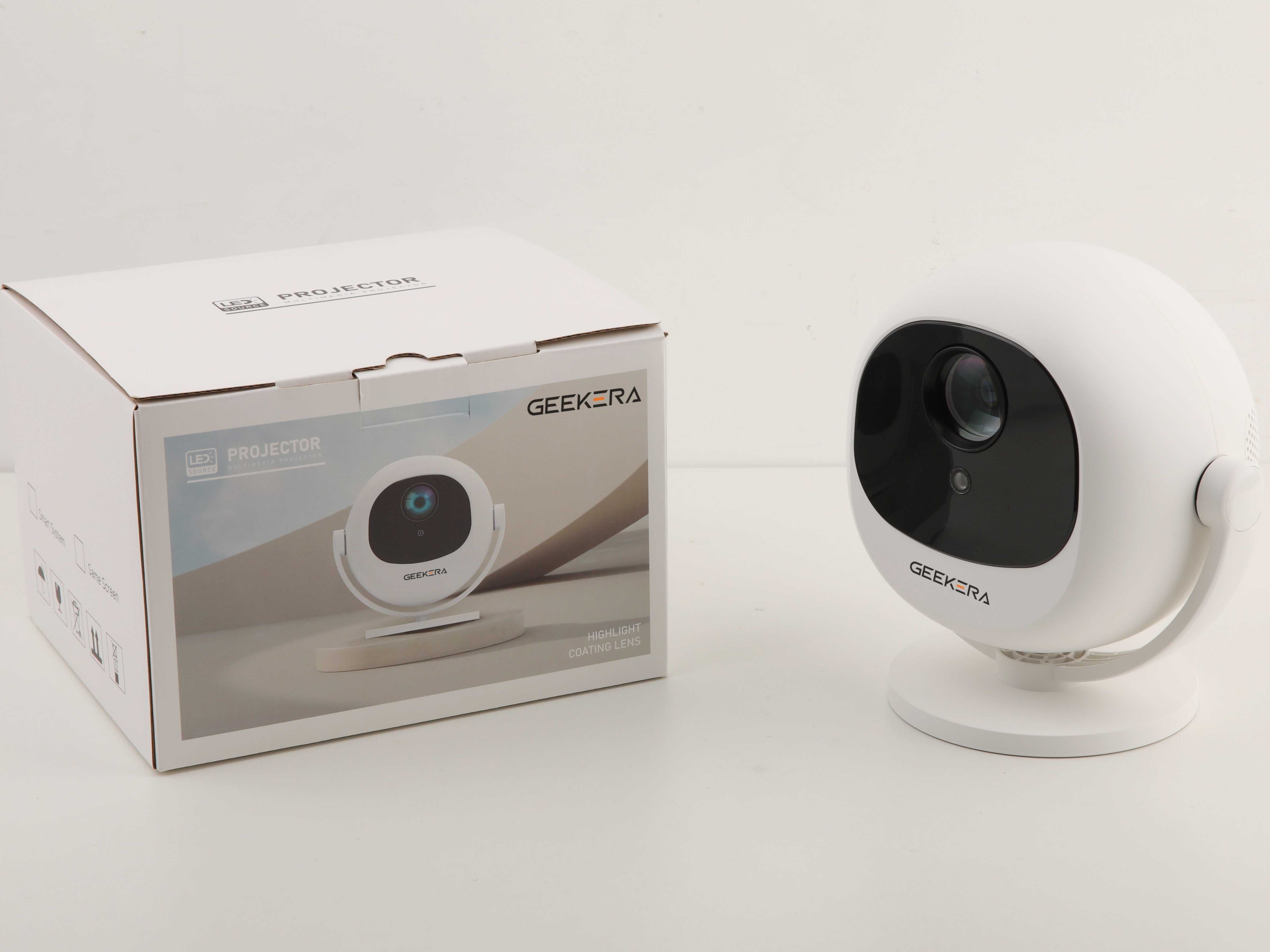 Mini Projector with WiFi 6 and Bluetooth, Portable Movie Projector, 4K Support