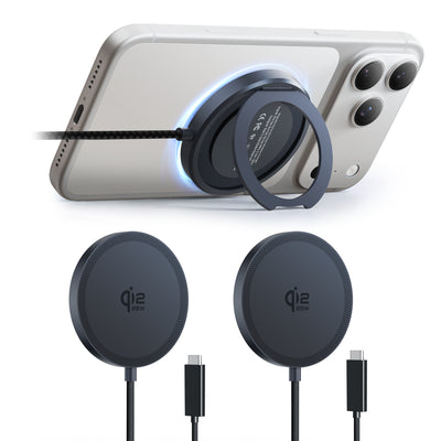 GEEKERA Qi2.2 25W Magnetic Fast Charger with Folding Stand