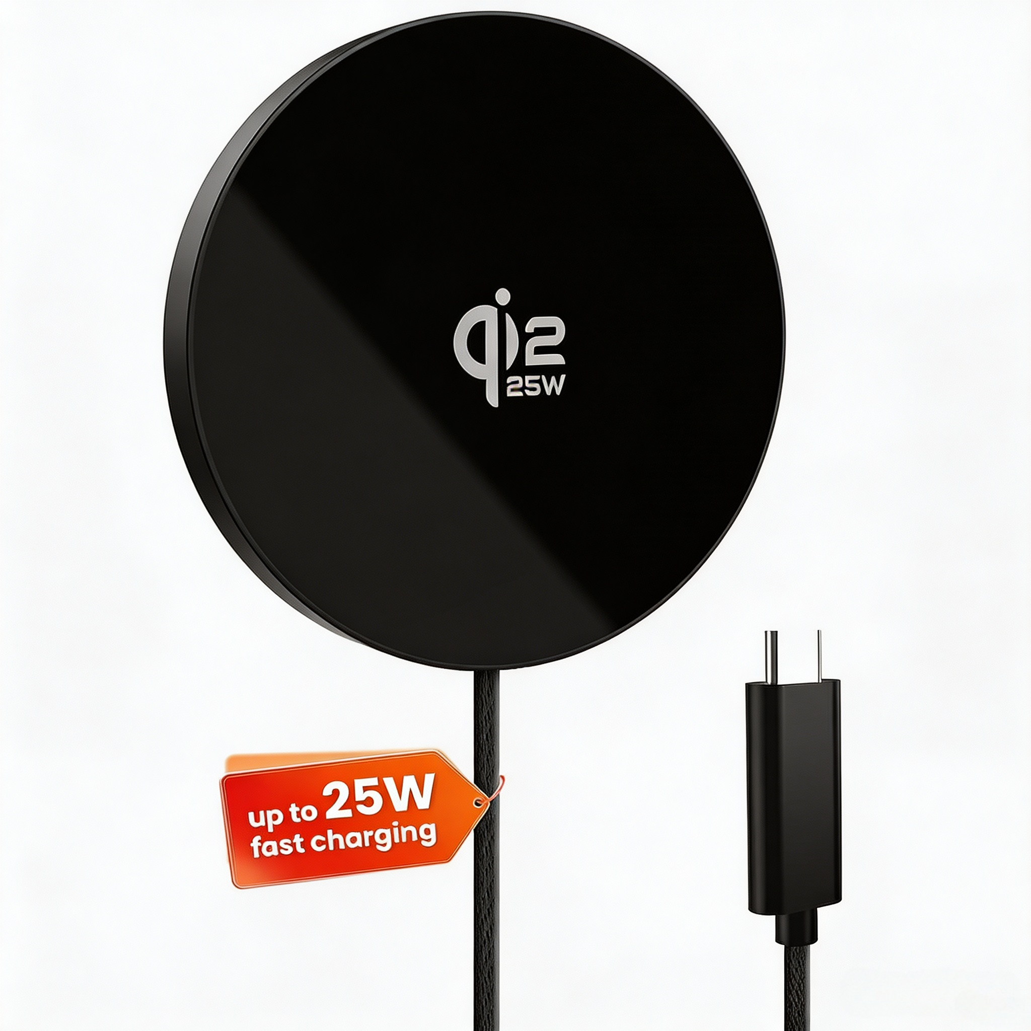 GEEKERA Qi2 25W Magnetic Charger: Ultra Thin Flat for Apple