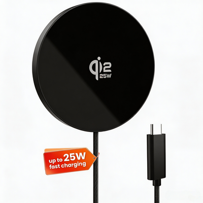 GEEKERA Qi2 25W magnetisches Ladegerät: Ultradünn flach für Apple