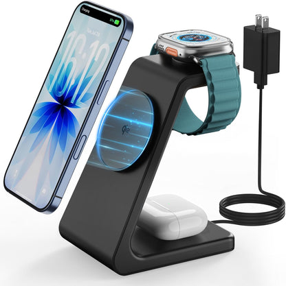 GEEKERA Magsafe Wireless Ladestation für iPhone: 3 in 1