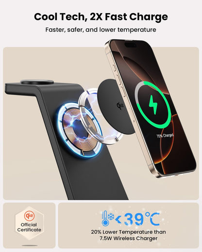 GEEKERA Magsafe Wireless Ladestation für iPhone: 3 in 1