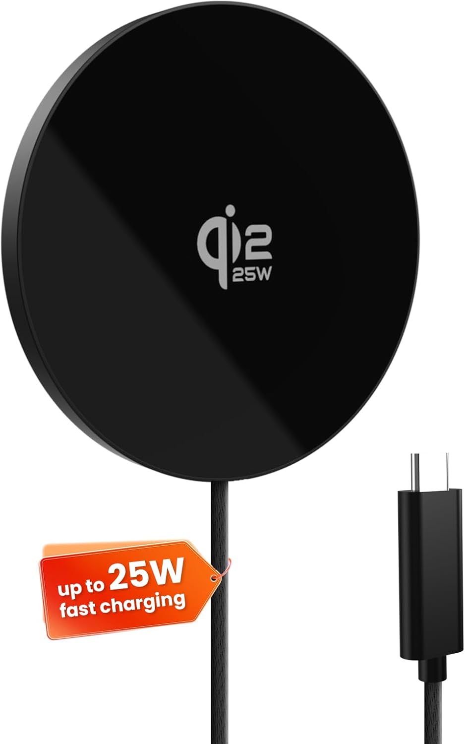 GEEKERA Qi2 25W magnetisches Ladegerät: Ultradünn flach für Apple