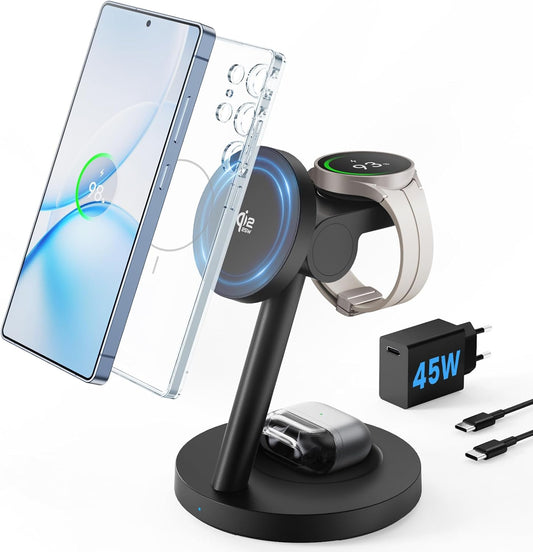 GEEKERA Magnetic Inductive Charging Station for Samsung