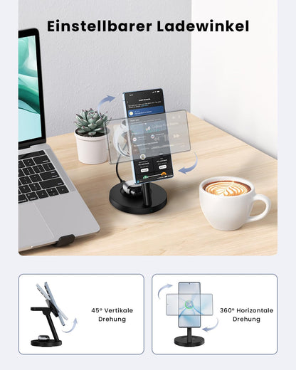 GEEKERA Magnetische induktive Ladestation für Samsung