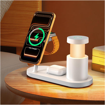 GEEKERA Qi2 25W 4-in-1 LED-Ladestation für iPhone