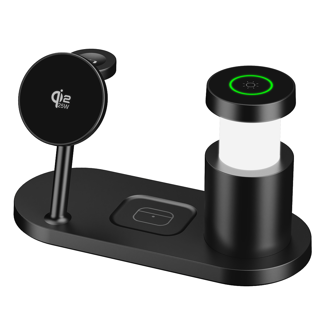 GEEKERA Qi2 25W 4-in-1 Ladestation LED for iPhone