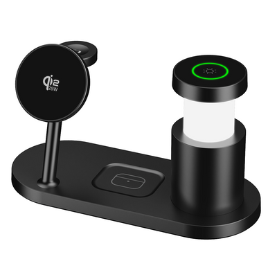 GEEKERA Qi2 25W 4-in-1 LED-Ladestation für iPhone