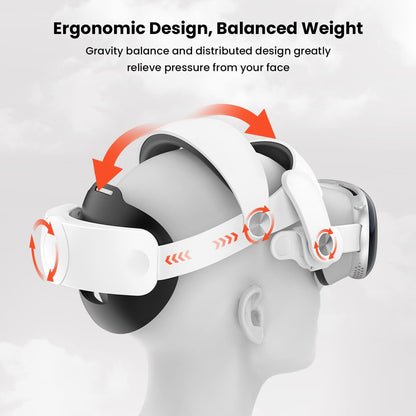 GEEKERA Apple Vision Pro Head Strap, adjustable, soft, lightweight, pressure-free