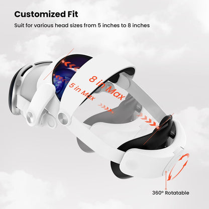 GEEKERA Apple Vision Pro Head Strap, adjustable, soft, lightweight, pressure-free