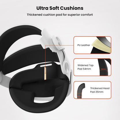 GEEKERA Apple Vision Pro Head Strap, adjustable, soft, lightweight, pressure-free