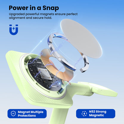 GEEKERA MagSafe Charger, Foldable for iPhone 16-12 Pro Max, Watch, AirPods 3-2/Pro