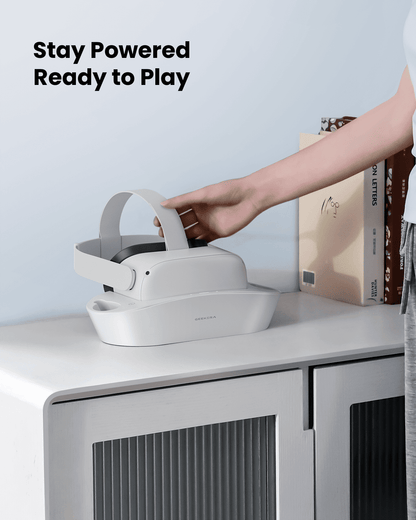 GEEKERA Charging Dock for Oculus Quest 2, Magnetic,2 Rechargeable Batteries
