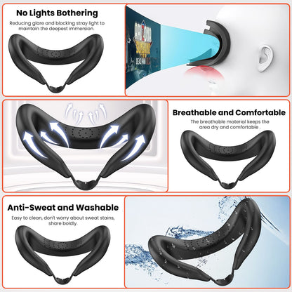 GEEKERA Quest 3 Head Strap, adjustable, lightweight, pressure - free, with free face pad