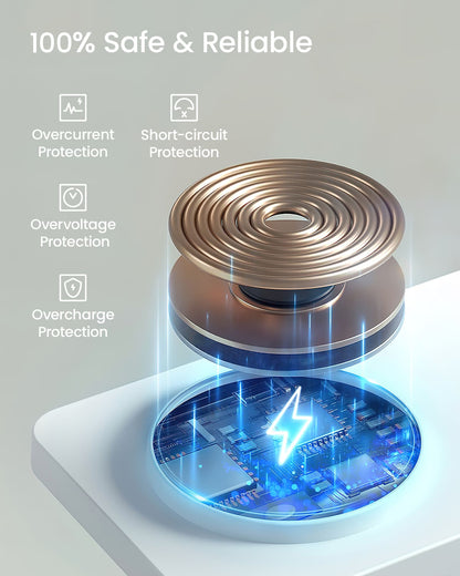 GEEKERA 2-in-1 MagSafe Wireless Charger, for iPhone, Apple Watch, AirPods